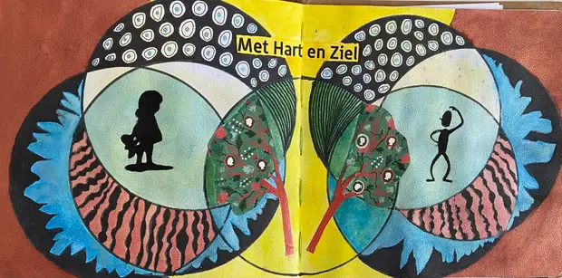 Werk van een cursist bij Atelier Marni