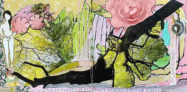 Werk van een cursist bij Atelier Marni