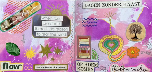 Werk van een cursist bij Atelier Marni