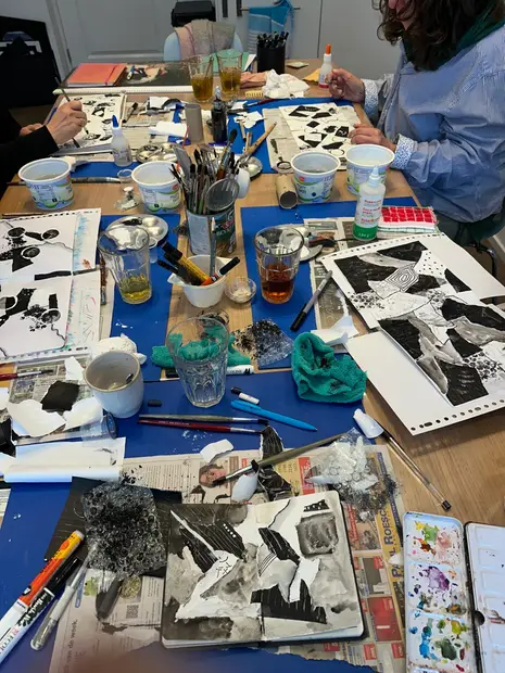 Werk van een cursist bij Atelier Marni